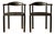 Postmodern Black Armchairs in Molded Plastic, Europe, 1980s, Set of 2 For Sale