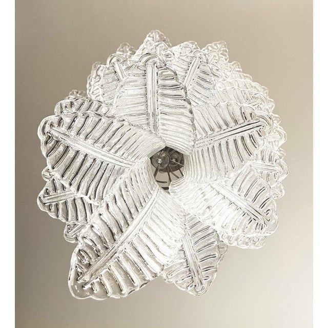 Large Italian Murano Felci Glass Spiral Chandelier with 83 Clear Glasses, 1990s For Sale - Image 11 of 14