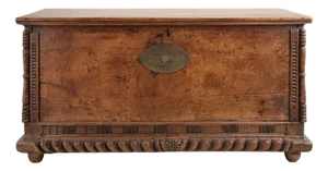Carved Wooden Chest