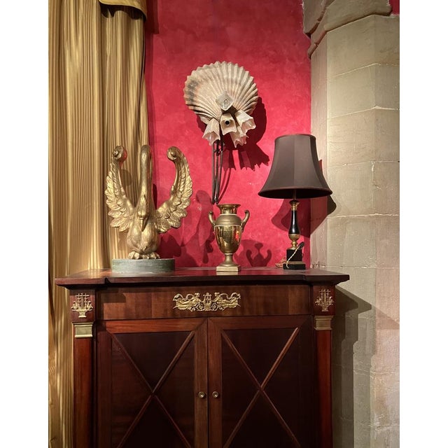 Ittalian Artist, Empire Period Decorative Swan Sculptures, 1800s, Giltwood, Set of 2 For Sale - Image 9 of 13