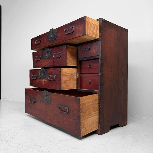 19th Century Japanese Meiji Choba-Dansu Tansu, 1890s For Sale - Image 5 of 10