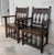 19th century Spanish colonial altar armchairs with wood seat with ornamental carved on the back and beautiful Solomonic...