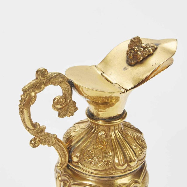 18th Century Antique Gilded Copper Pourer, 1700 For Sale - Image 5 of 11