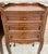 Brown French Walnut Nightstand with Drawers and Shelf, 1950s, Set of 2 For Sale - Image 8 of 16