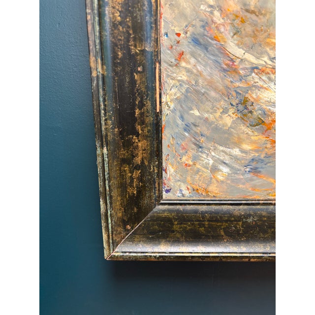 Wood Wayne Trapp 'Meandering at Midnight" Oil on Canvas Original Painting, Framed For Sale - Image 7 of 10