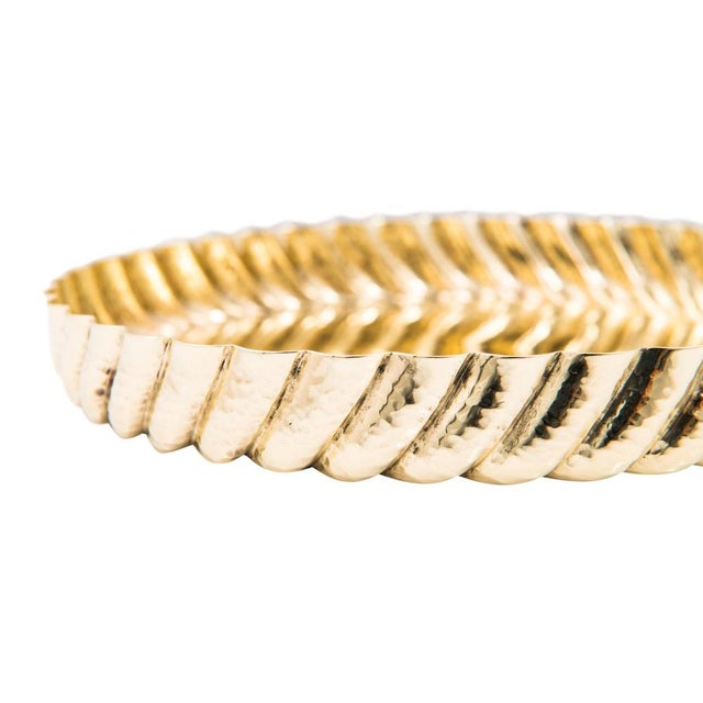 Art Nouveau Austrian Brass Tray attributed to Josef Hoffmann for Wiener Werkstatte, Austrian, 1915 For Sale - Image 4 of 6