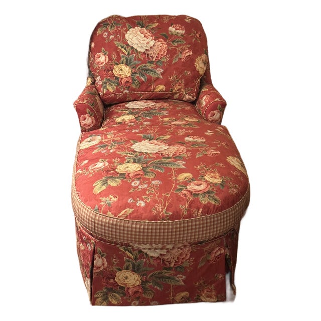 Brunschwig & Fils Upholstered Chaise Set For Sale