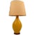 Large Teardrop Form Yellow Ceramic Table Lamp For Sale