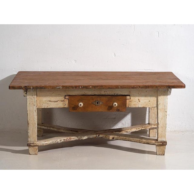 White White Low Side Table, 1920s For Sale - Image 8 of 16