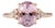 2.7Ct Cor De Rosa Morganite Ring With Earth-Mined Diamonds: Solid 14k Gold, Size 6.75 For Sale