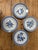 Set of 4 Antique Chinese Porcelain Plates (Wing Hua Ming) For Sale - Image 6 of 7
