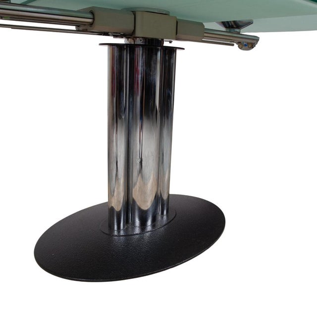 Glass Titan III Extendable Dining Table in Glass from Draenert For Sale - Image 7 of 13