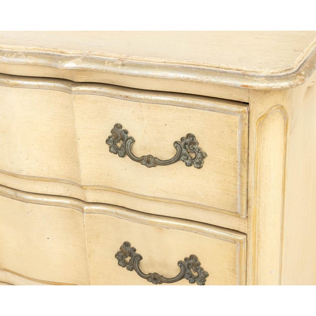 French Provincial Style Painted Nightstands, Pair For Sale - Image 9 of 10