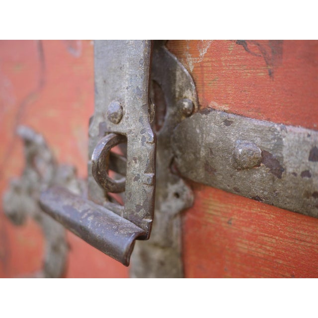 Antique Painted Chest, 1704 For Sale - Image 12 of 18