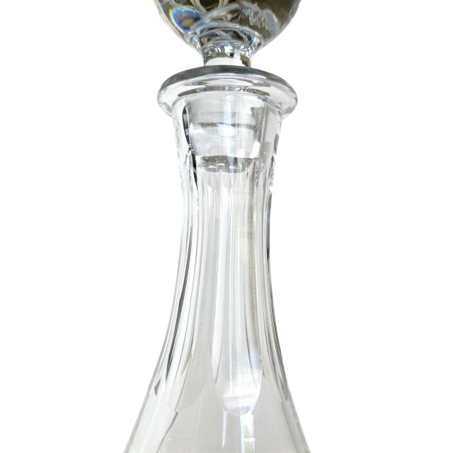 Vintage Waterford Crystal "Lismore" Ships Decanter With Rare Multicut Diamond Stopper For Sale In Dallas - Image 6 of 10
