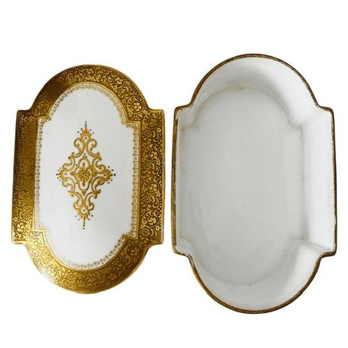 Mid 20th Century Vintage Sieradendoos Bonbonnière in Porcelain from Perlam Limoges, 1950s For Sale - Image 5 of 10