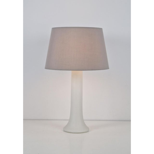 Mid-Century Modern Vintage Glass Table Lamp by U. & O. Kristiansson for Luxus Vittsjö, Sweden, 1969 For Sale - Image 3 of 11
