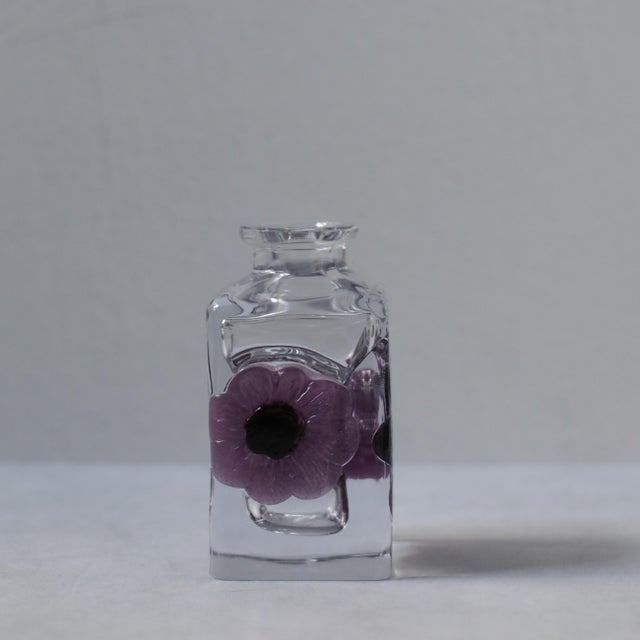 Daum France Coppelia Amethyst Pate De Verre Crystal Perfume Bottle For Sale In Las Vegas - Image 6 of 14