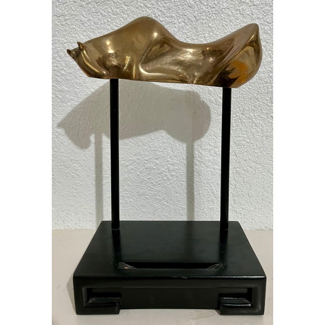 Colin Webster Watson, Bronze Modernist Biomorphic Sculpture Horse, Stand Colin Webster Watson Art Deco, 1970 For Sale
