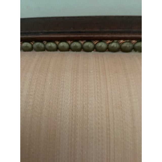 Vintage Lammerts Louis XV Adapted Peach Silk Damask Sofa, Excellent Condition For Sale - Image 11 of 11