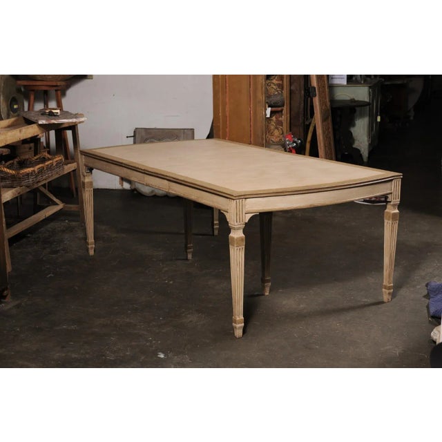 American Dining Room Table with Fluted Legs For Sale - Image 11 of 12