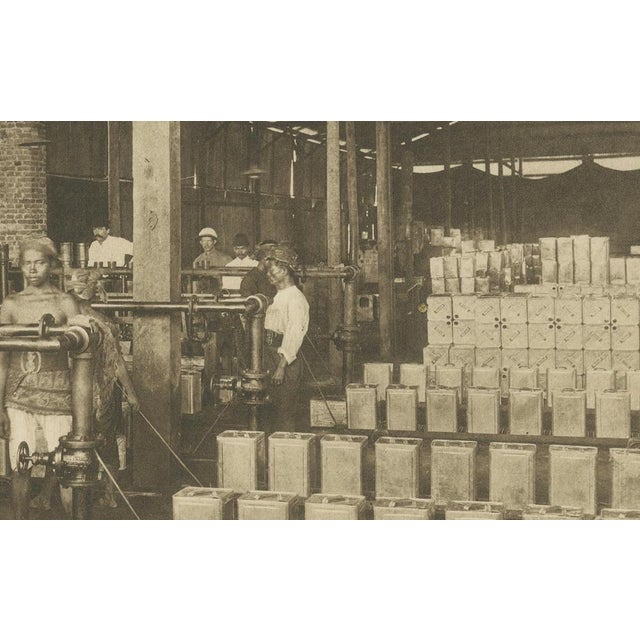 Kleingrothe, Petroleum Tin Factory & Filling Operations, Sumatra, 1900, Photogravure For Sale - Image 16 of 18