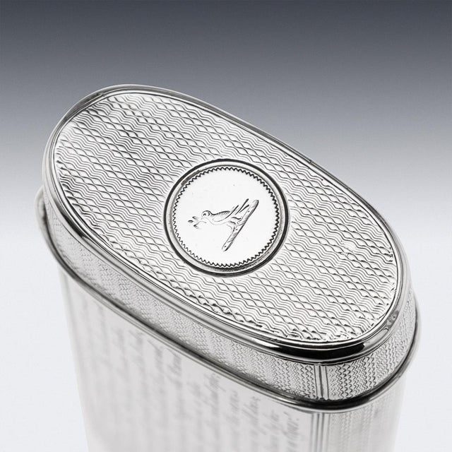 19th Century Victorian Silver Cigar Case, John Teare, London, 1831 For Sale - Image 10 of 15