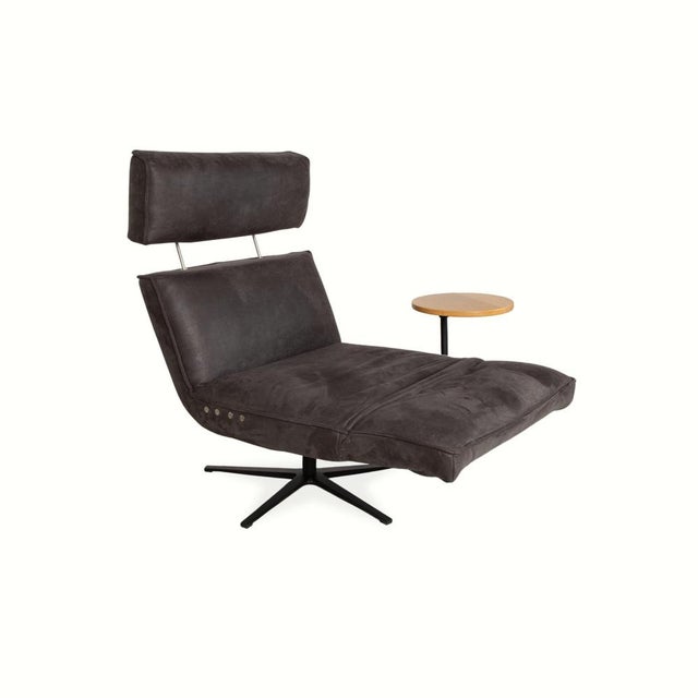 Modern Etino Lounge Chair in Fabric and Wood from Koinor For Sale - Image 3 of 16