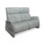 Modern Varia 2-Seater Sofa in Grey Blue Leather from Mondo For Sale - Image 3 of 13