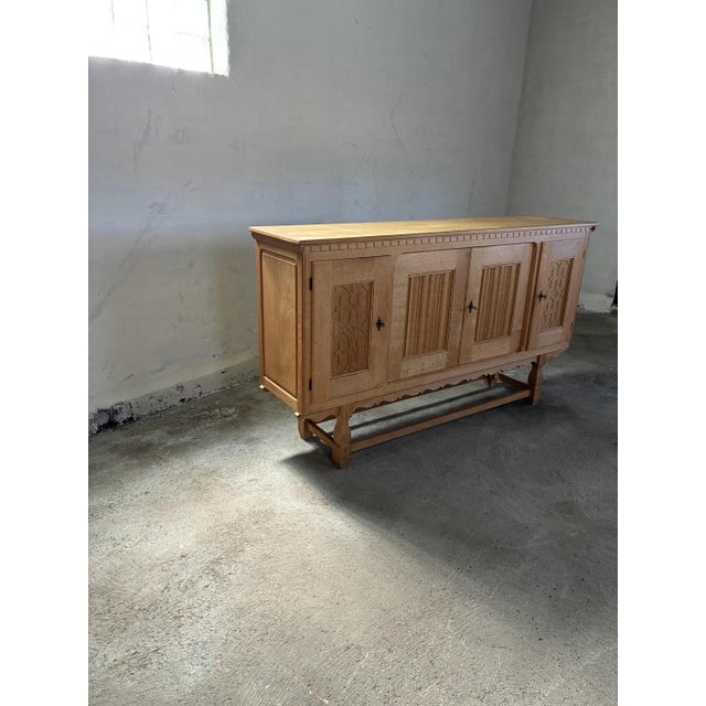 Oak credenza in style of Kjærnulf