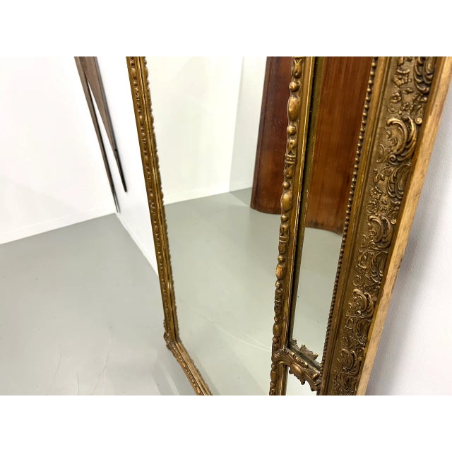 Large Antique Pediment Mirror For Sale - Image 8 of 18
