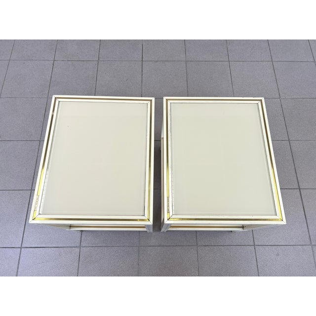 White Side Tables by Pierre Vandel – A Pair For Sale In New York - Image 6 of 11