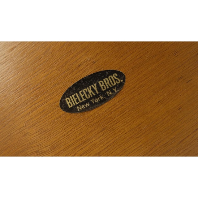 Vine Round Wicker Cane Center Table Brass Tips Legs MINT For Sale - Image 10 of 10