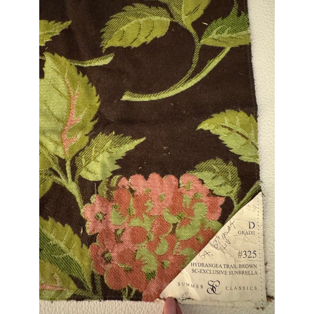 Vintage Hydrangea Trail Brown Performance Fabric by Summer Classics For Sale - Image 10 of 10