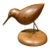 Vintage Hand-Carved Wooden Shorebird Figurine Heritage Myrtlewood For Sale