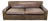 Mitchell Gold 3-Seat Brown Leather Sofa For Sale