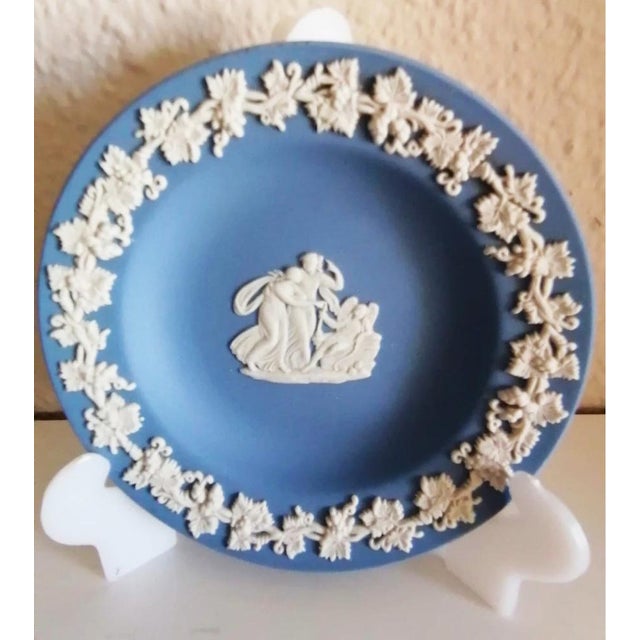 Ceramic Three Piece Set in Blue and Pink Jasperware from Wedgwood, Set of 3 For Sale - Image 7 of 16