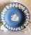 Ceramic Three Piece Set in Blue and Pink Jasperware from Wedgwood, Set of 3 For Sale - Image 7 of 16