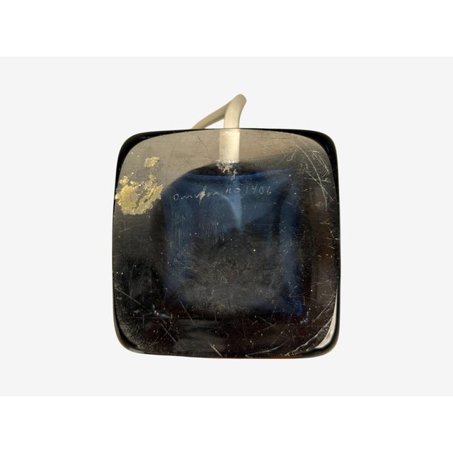 Nils Landberg, Swedish Modern, Blue Tinted Glass, Table Lamp, Sweden, 1960s For Sale - Image 9 of 9