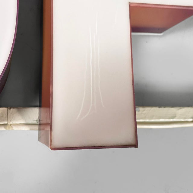 German Modern Lufthansa Sign in White Arylic Glass, 1970s For Sale - Image 9 of 18