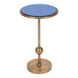 Image of Bunny Williams Home Burke Drinks Table, Blue Mirror For Sale