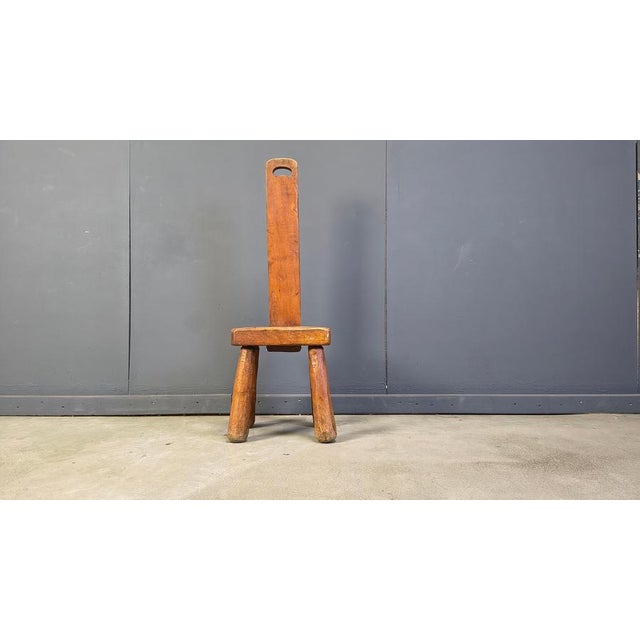 Vintage Brutalist High Back Chair, 1960s For Sale - Image 9 of 13