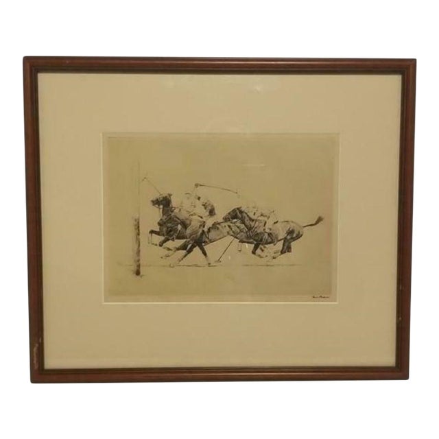 1920s International Polo Argentina vs Usa by Paul Desmond Brown (Signed) For Sale