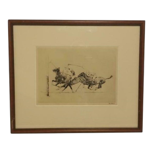 1920s International Polo Argentina vs Usa by Paul Desmond Brown (Signed)