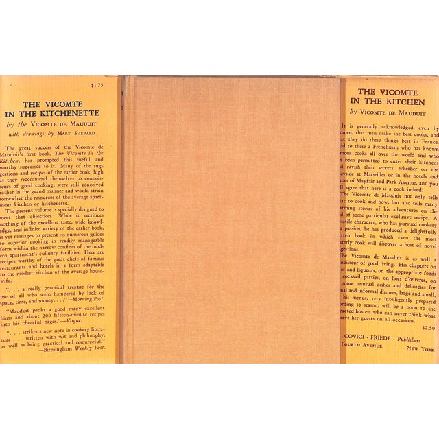 MAUDUIT, Vicomte De [146] pp. Covici Friede 1935 7 1/2" x 5 1/4" w/ drawings by Mary Shepard Georges de Mauduit, Vicomte...