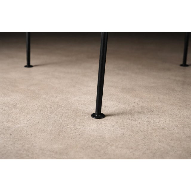 Set of Six Dining Chairs in Metal and Boucle by Carlo Hauner, Brazil, 1950s For Sale - Image 12 of 15