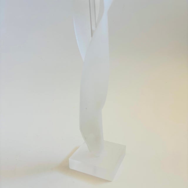 Plastic Vintage Lucite Flower Sculpture For Sale - Image 7 of 10
