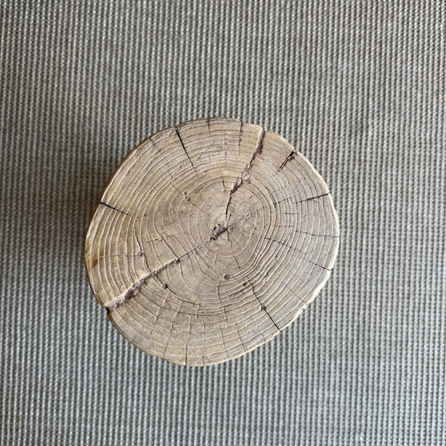 Brown Late 20th Century Kona Stump Elm Wood Side Table #D23 For Sale - Image 8 of 8