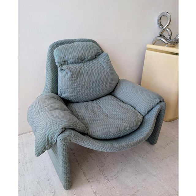 Mid-Century P60 Lounge Chair by Vittorio Introini for Saporiti, Italy, 1970s For Sale - Image 9 of 14