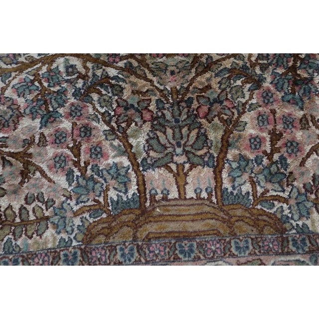 2000 - 2009 Tree of Life Rug in Silk For Sale - Image 5 of 8